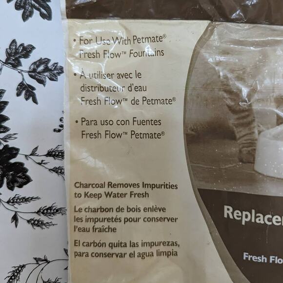 NWT Petmate Fresh Flow Pet Fountain Unbendable Replacement Filters 3-3 Packs - Picture 5 of 7